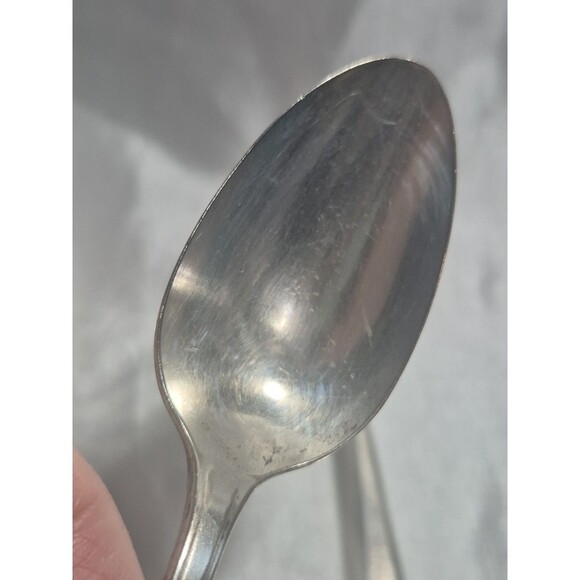 Lot of Wm A Rogers A1 Plus Silverware Nuart 1932 Silverplate Dinner Spoons 6" - Picture 8 of 12